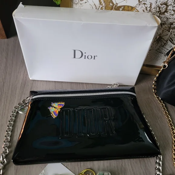 5pcs Dior Cosmetic Pouch, Ribbon And Framed Shopping Bag - Picture 8 of 15